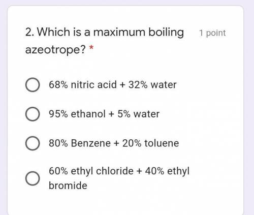 Could someone please help me with this chemistry question I will mark the correct answer as brainli