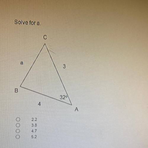 Solve for a I need help on this I been struggling at this for a while.