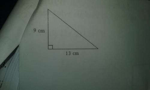 Given the right triangle below, what is the length of the hypotenuse