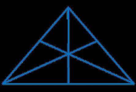 Isosceles triangle ABC contains angle bisectors segment BF, segment AD, and segment CE that interse