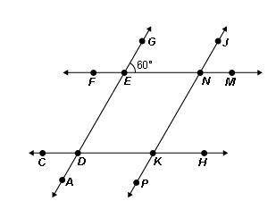 Part III: Name a pair of vertical angles, a straight angle, and two acute angles other than GEN. (P
