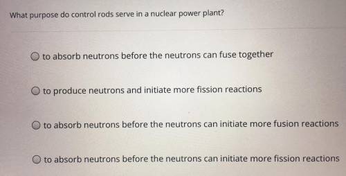 What purpose do control rods serve in a nuclear power plant?