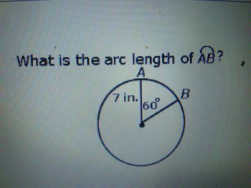 What is the arc length of AB?
