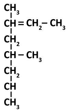 Name the following compound: 2-ethyl-4-methylheptene 3,5-dimethyl-2-octene 2-ethyl-4-methylheptane