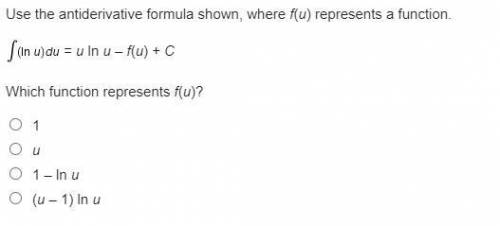 ANYONE GOOD WITH CALCULUS?! PLEASE HELP ME!!! Use the antiderivative formula shown, where f(u) repr