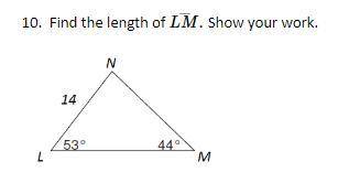 Find the length of LM. Show your work.