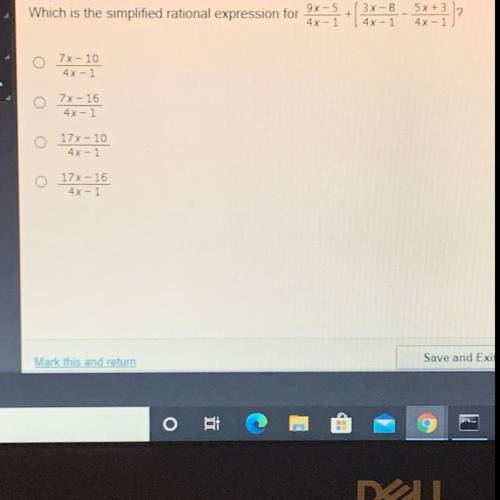 Which is the simplified rational expression 
Please answer correctly my grade depends on it
