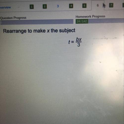 Rearrange to make x the subject