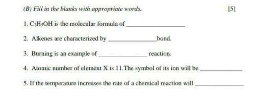 Hello can you please help me to solve above fill in the blank questions