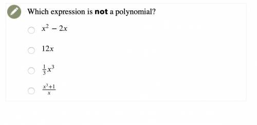 Which expression is not a polynomial?