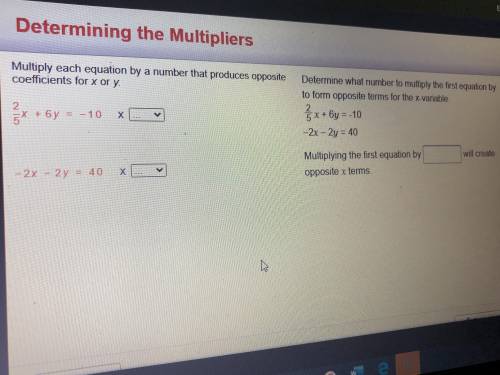 Help! i’ll give brainliest !multiply each question by a number that produces opposite coefficient f