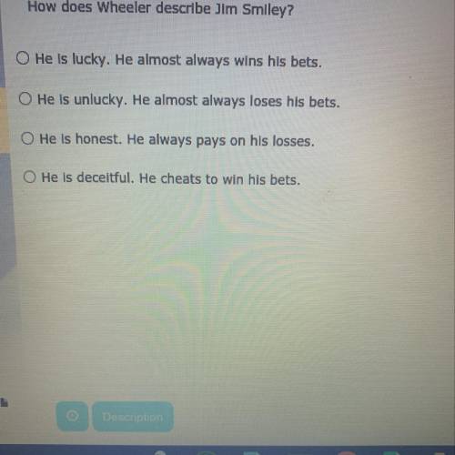 How does Wheeler describe Jim smiley