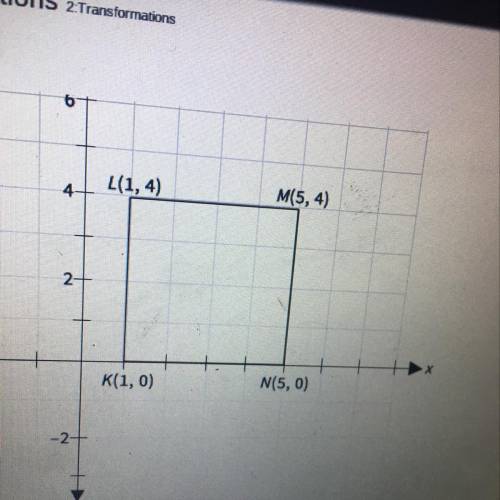What are the coordinates of the image of L for a dilation with center (0,0) and scale factor 1/4?