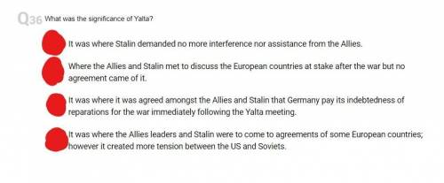 What was the significance of yalta, i give brainiest if you get it right