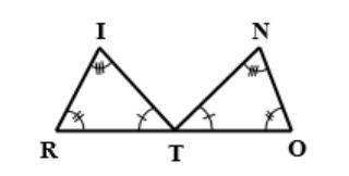 From the information given, determine which triangles, if any, are congruent and state by which rul