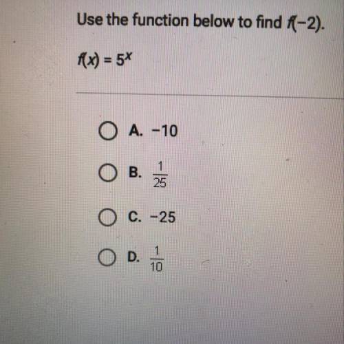 Use the function below to find f(-2).
Help pls..