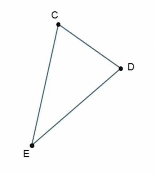 Which of the following are correct steps in finding the centroid of triangle CDE? Check all that ap