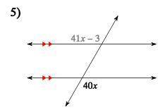 First identify the angle RELATIONSHIP, then find the measure of the angle indicated in bold.