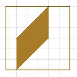 If the area of the square is 36 square units, what is the area of the shaded part?