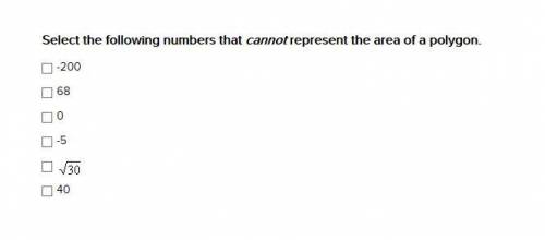 I need help with this problem, the picture is attached below. Select the following numbers that can