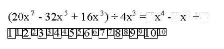 Divide the following polynomials and then complete the quotient. Write your answer in order of decr
