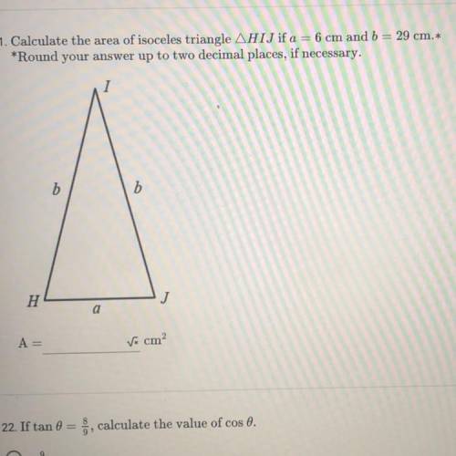 Someone pls help i can’t figure this out. area of triangle