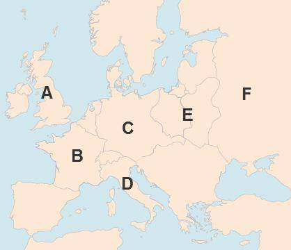 Which countries were members of the Allies at the start of the war? 1. letter A and B 2. letter B a