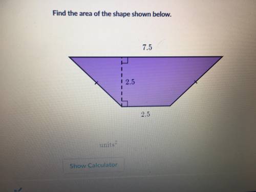 Find The Area of the shape below