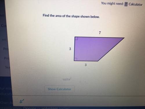 Find The Area of the shape below