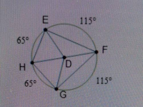 ***plss help BRAINLIEST IF ANSWERED**

Circle D is shown with the measures of the minor arcs. Whic