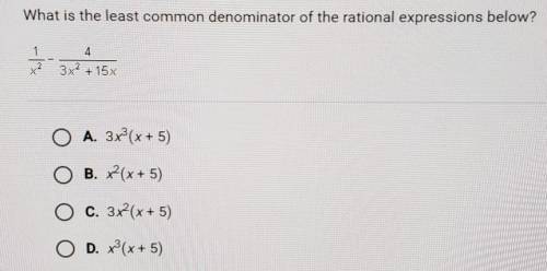 What is the least common denominator of the rational expressions below?