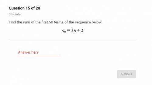 Find the sum of the first 50 terms of the sequence below. Please Help!