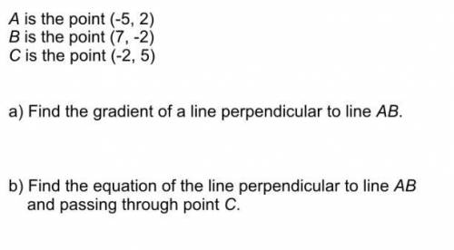 Gradients of a line and equations (link attached)
