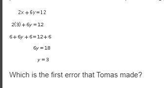 What was Tomas's first error