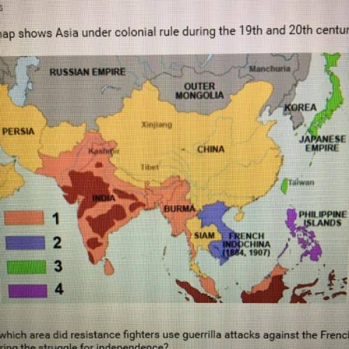 This map shows Asia under colonial rule during the 19th and 20th centuries:

RUSSIAN EMPIRE
Manchu