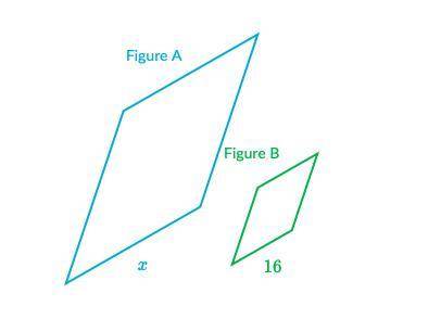 Figure A is a scale image of figure B Figure A maps to figure B with a scale factor of 4/9 What is