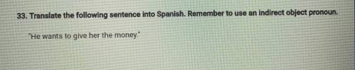 Spanish questions help please and thank you!!