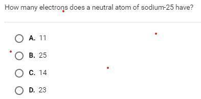 How many electrons does a neutral atom of sudium-25 have