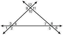 Answer ASAP In the given diagram, ∠4 = 45°, ∠5 = 135° and ∠10 = ∠11 Part A: Solve for the values of
