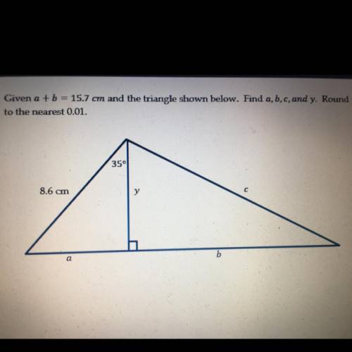 Need help solving triangle in picture