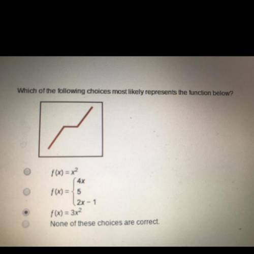 Equations and functions 
Am I correct? If not which one is the right answer?