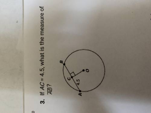 If AC =4.5 what is the measure of AB