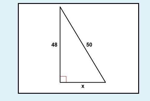 Find the missing side to the triangle in the attached image.