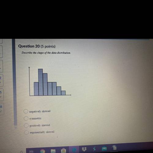 Describe the shape of the data distribution￼￼