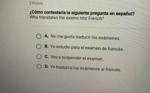Help with spanish thanks