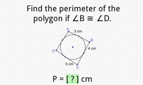 Find the perimeter of the polygon if b=d