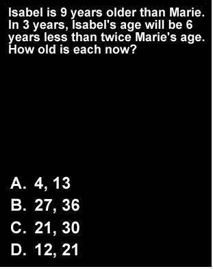 Please help, doing age word problems. Tysm if you do, really appreciated :D