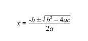 For the quadratic equation 3x^2−7x+4=0, enter the correct values of a, b, and c.