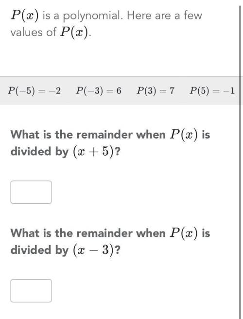 Please help me find the remainders