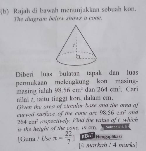 Please help me with this mathematic.Tolong bantu saya dengan matematik ini.